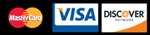 Accepting Master Card, Visa and Discover